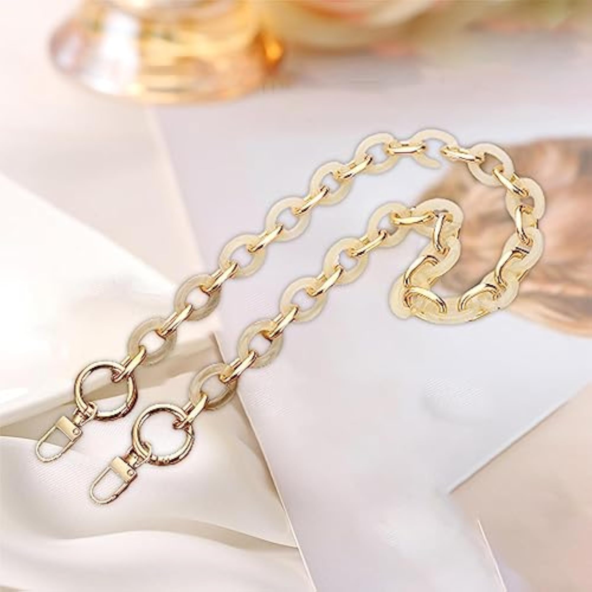 Acrylic Alloy Bag Chain Strap Durable Replacement